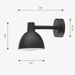 Louis Poulsen Toldbod utendørs vegglampe 15