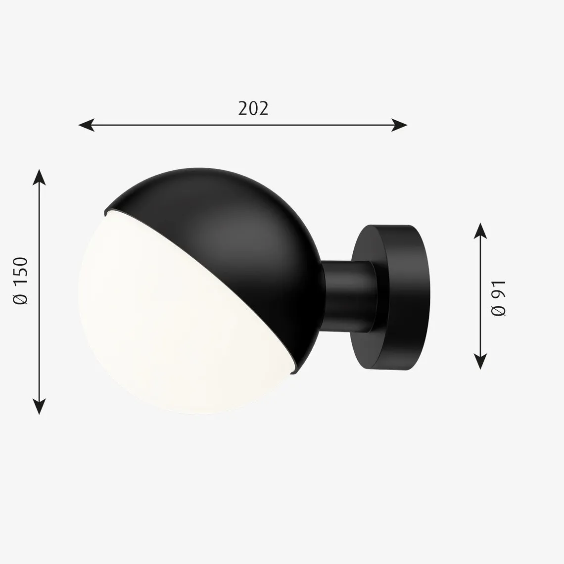 Louis Poulsen VL Studio Vegglampe u/ledning