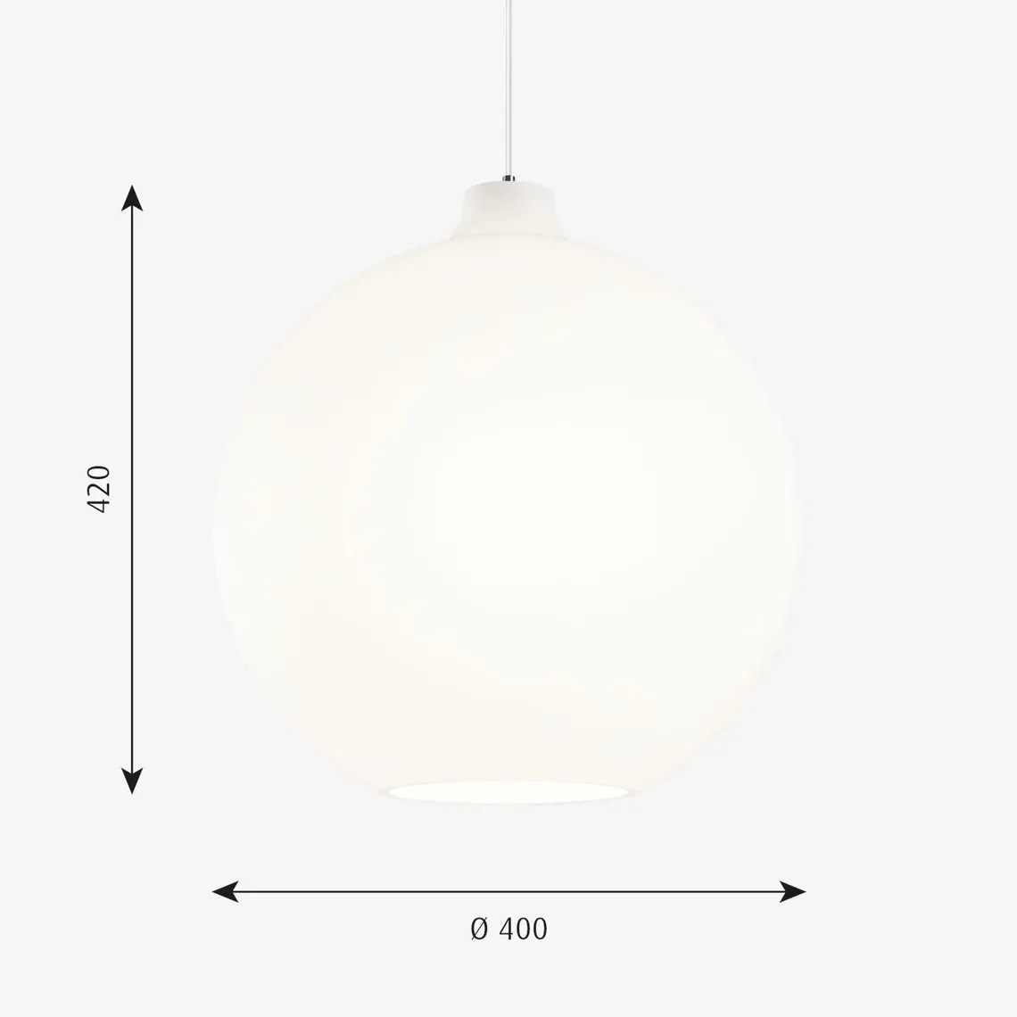 Louis Poulsen Wohlert taklampe Ø40 - Opal