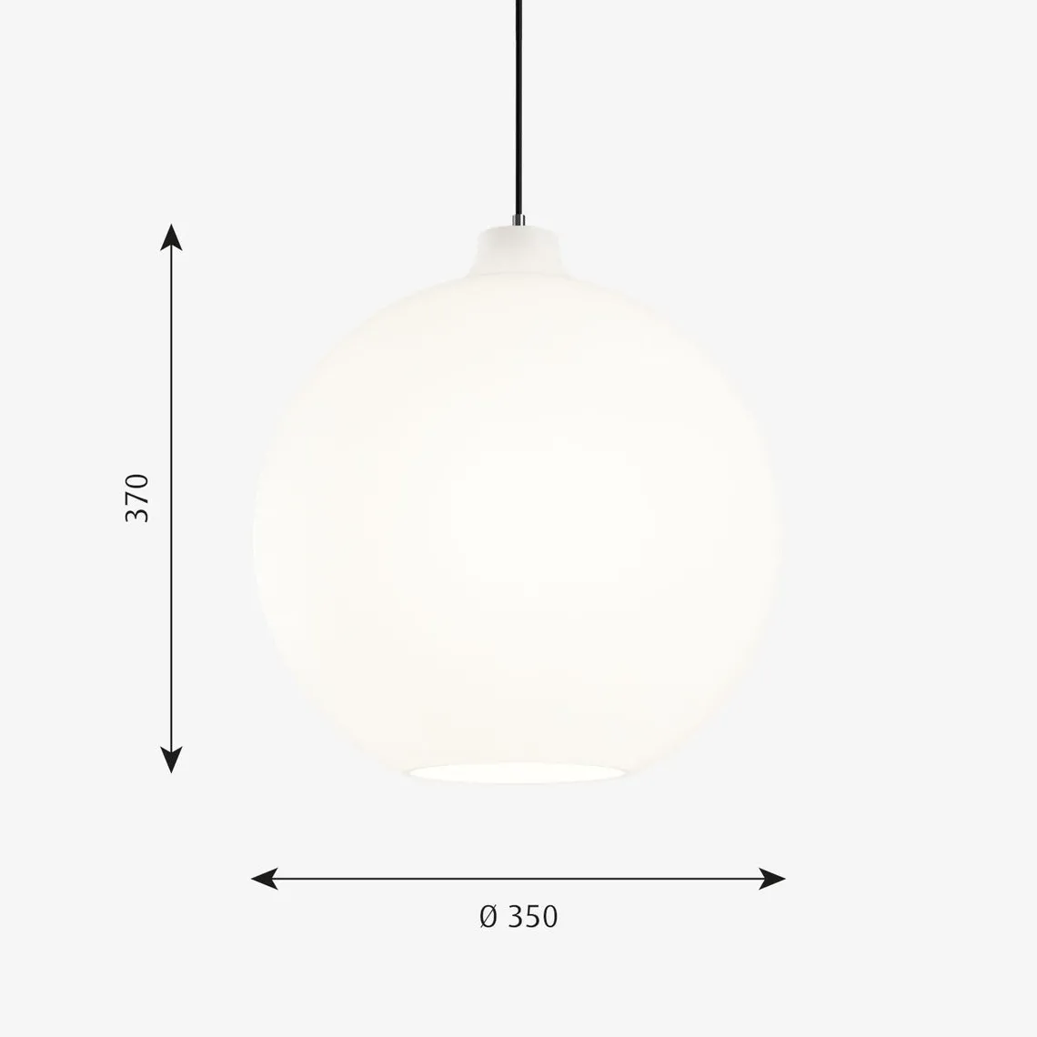 Louis Poulsen Wohlert taklampe Ø35 - Opal