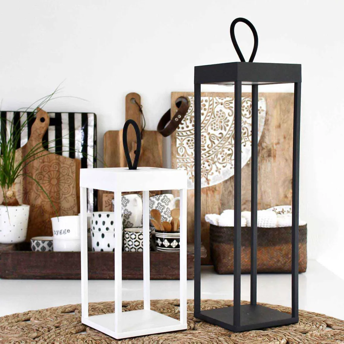 Lucerna lanterne/lykt 50 cm IP65 - Svart