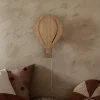 Luftballong vegglampe - eik