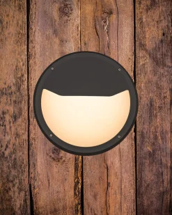 Luno Nuova vegglampe 30 cm utendørs IP65 13W 3000K IK6 - Grafitt grå
