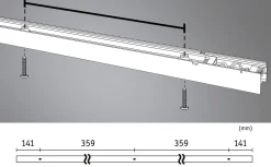 Lyskanal 1 meter til Linion kanalsystem 17W 3000 Kelvin