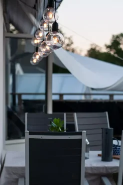 Lysslynge 10 lys Deco Loop liten - Garden 24 - Svart