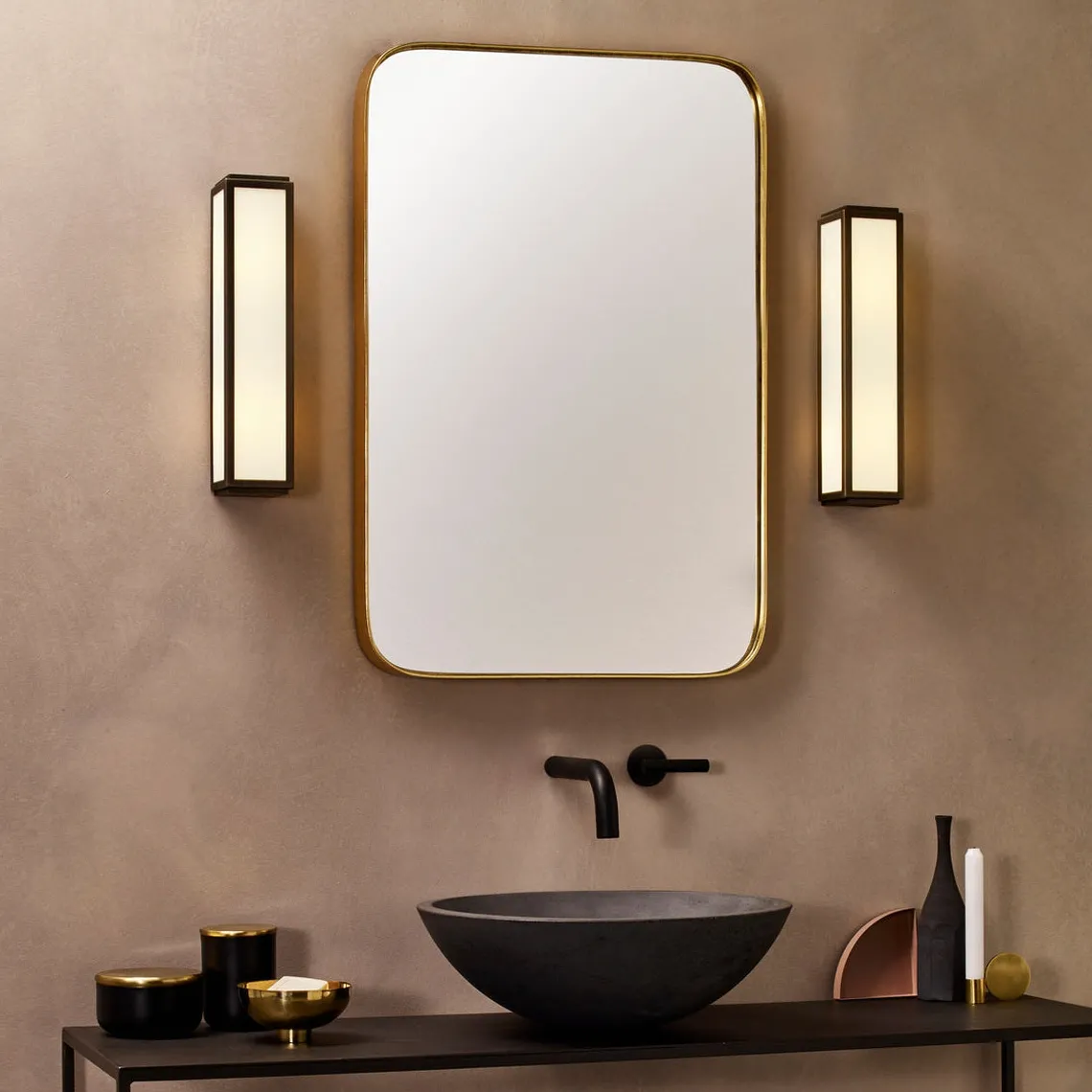 Mashiko 360 Classic vegglampe - Bronse