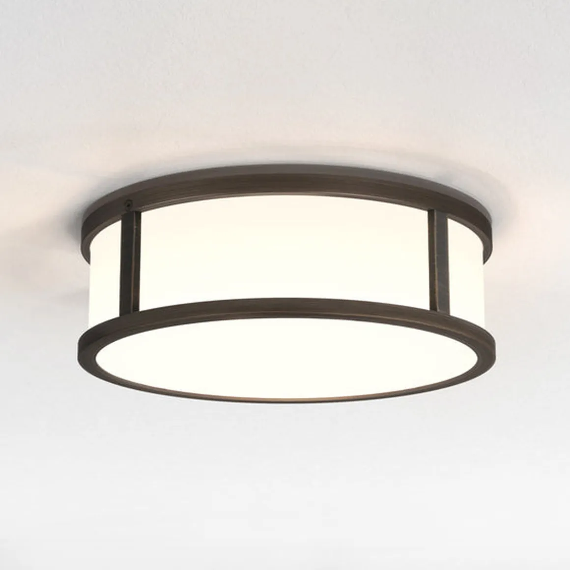 Mashiko Round 230 taklampe IP44 - Bronsefarget