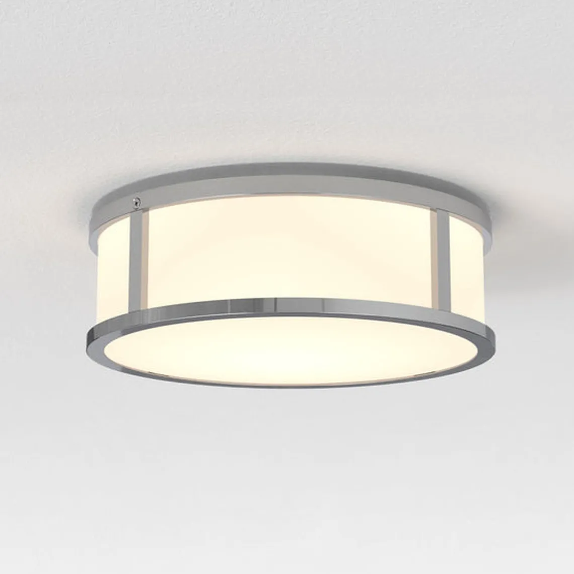 Mashiko 230 runde taklampe IP44 - Polert krom