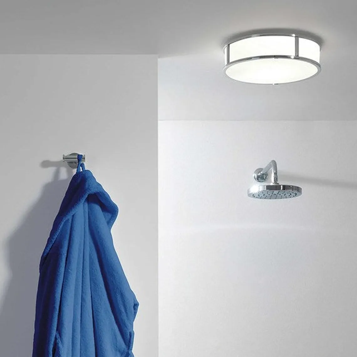 Mashiko 230 runde taklampe IP44 - Polert krom