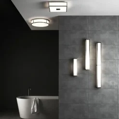 Mashiko 300 Square taklampe IP44 - Polert Krom