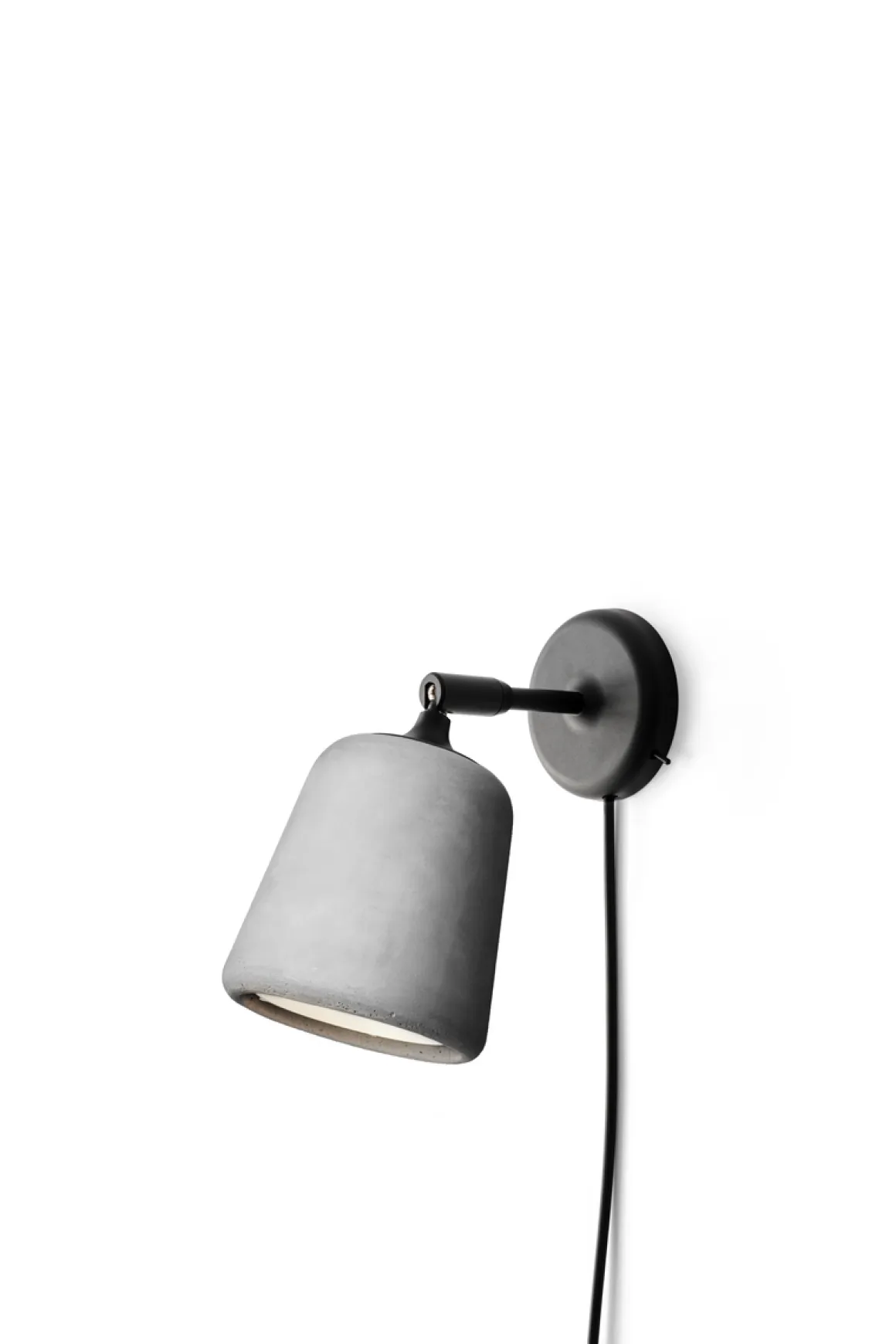 Material Vegglampe - Lys Grå Betong
