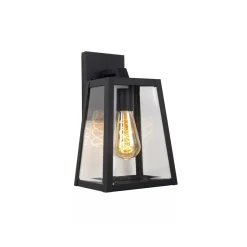Matsol vegglampe utendørs E27 - Svart