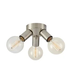 Mazzo taklampe 3-lys - Matt nikkelfarget - Nikkel
