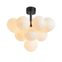 Merlot taklampe - Svart/Hvit - Svart / Hvit
