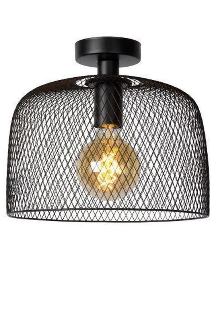 Mesh taklampe 29,5 cm - Svart