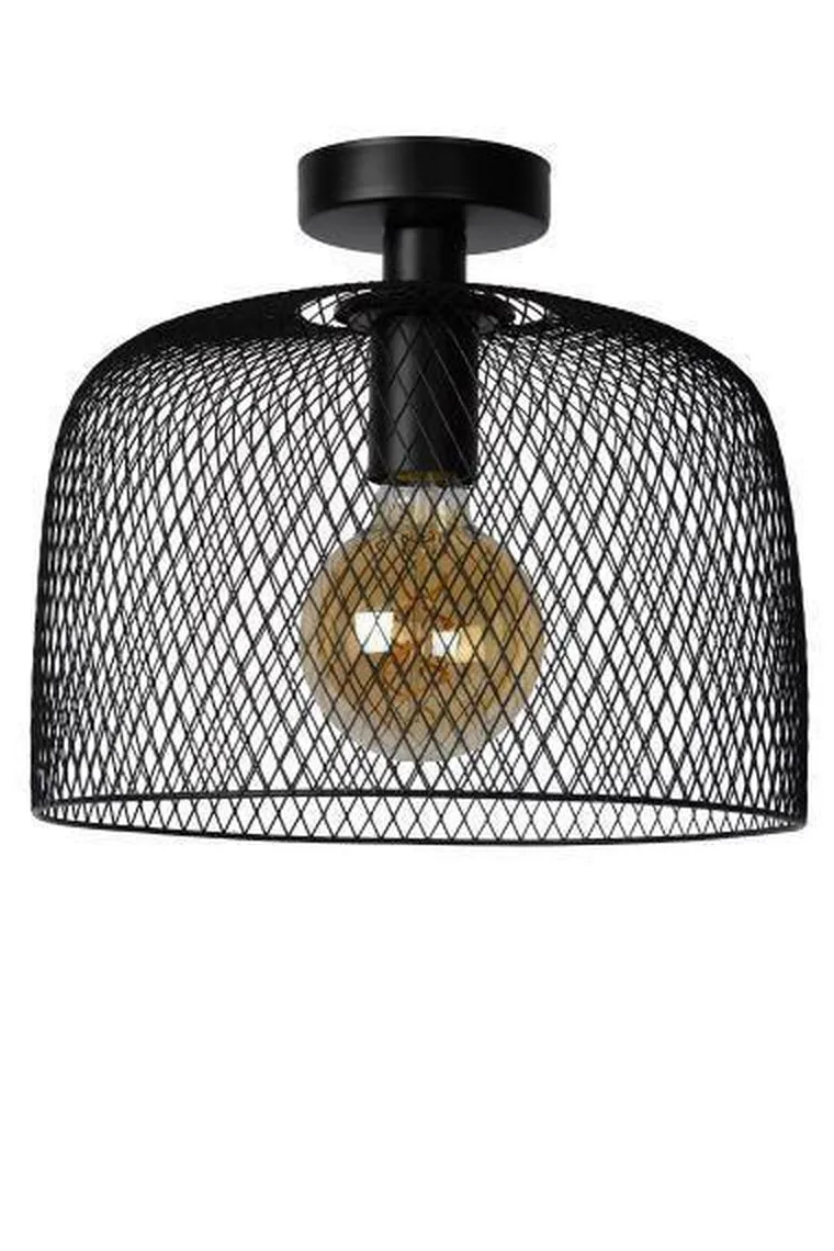 Mesh taklampe 29,5 cm - Svart