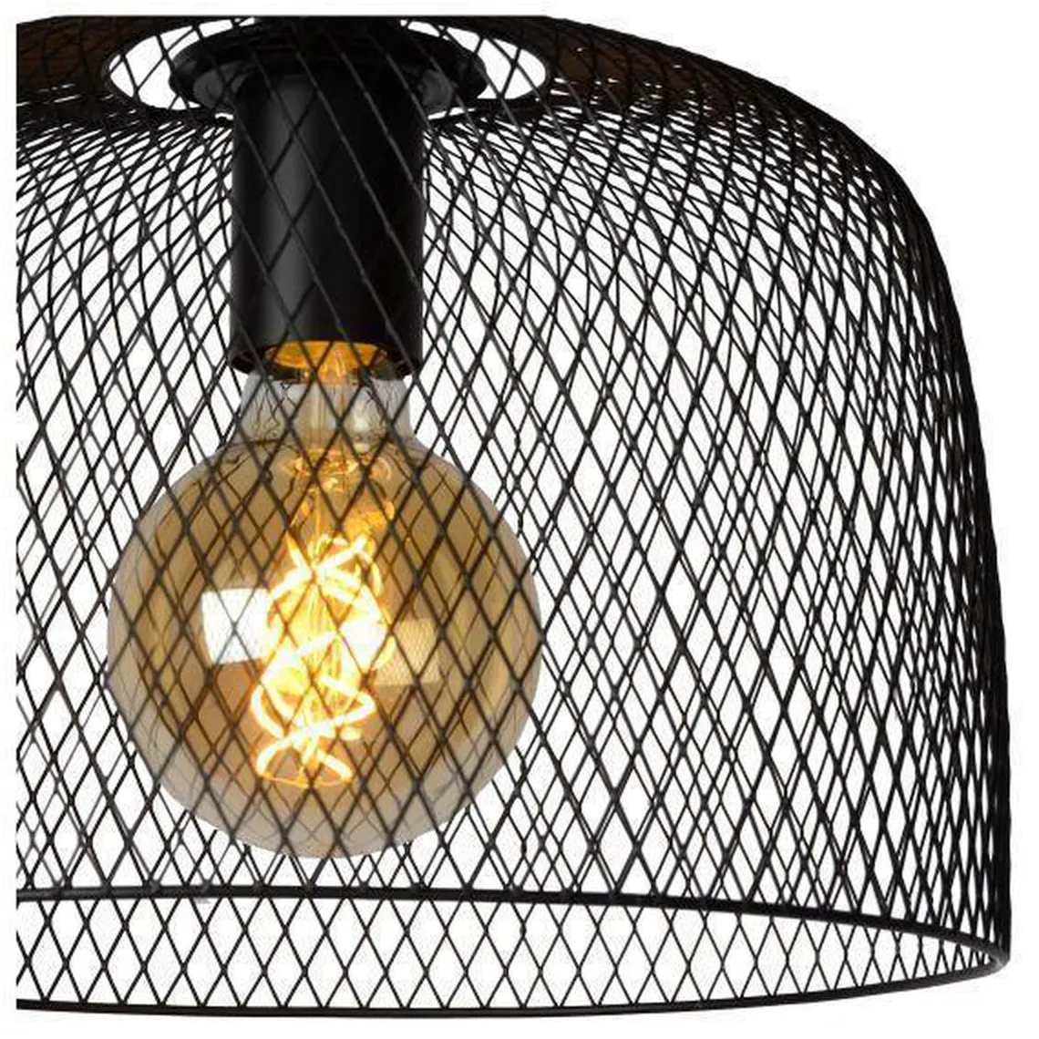 Mesh taklampe 29,5 cm - Svart