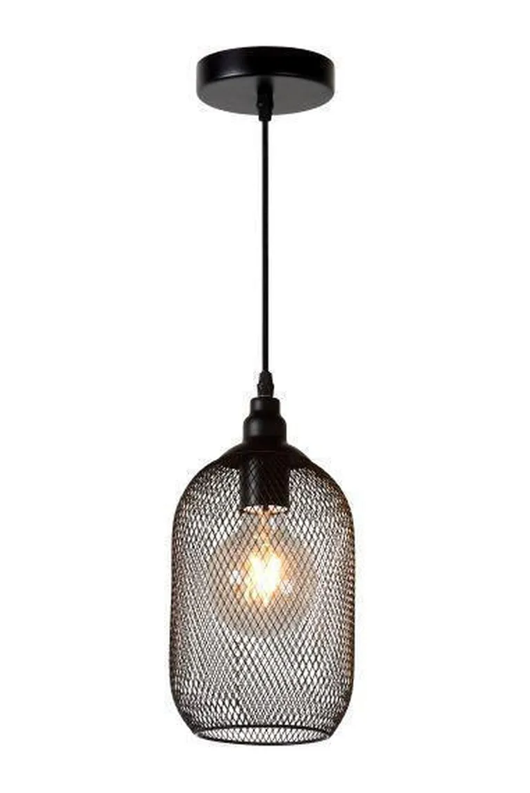 Mesh takpendel 15 cm - Svart