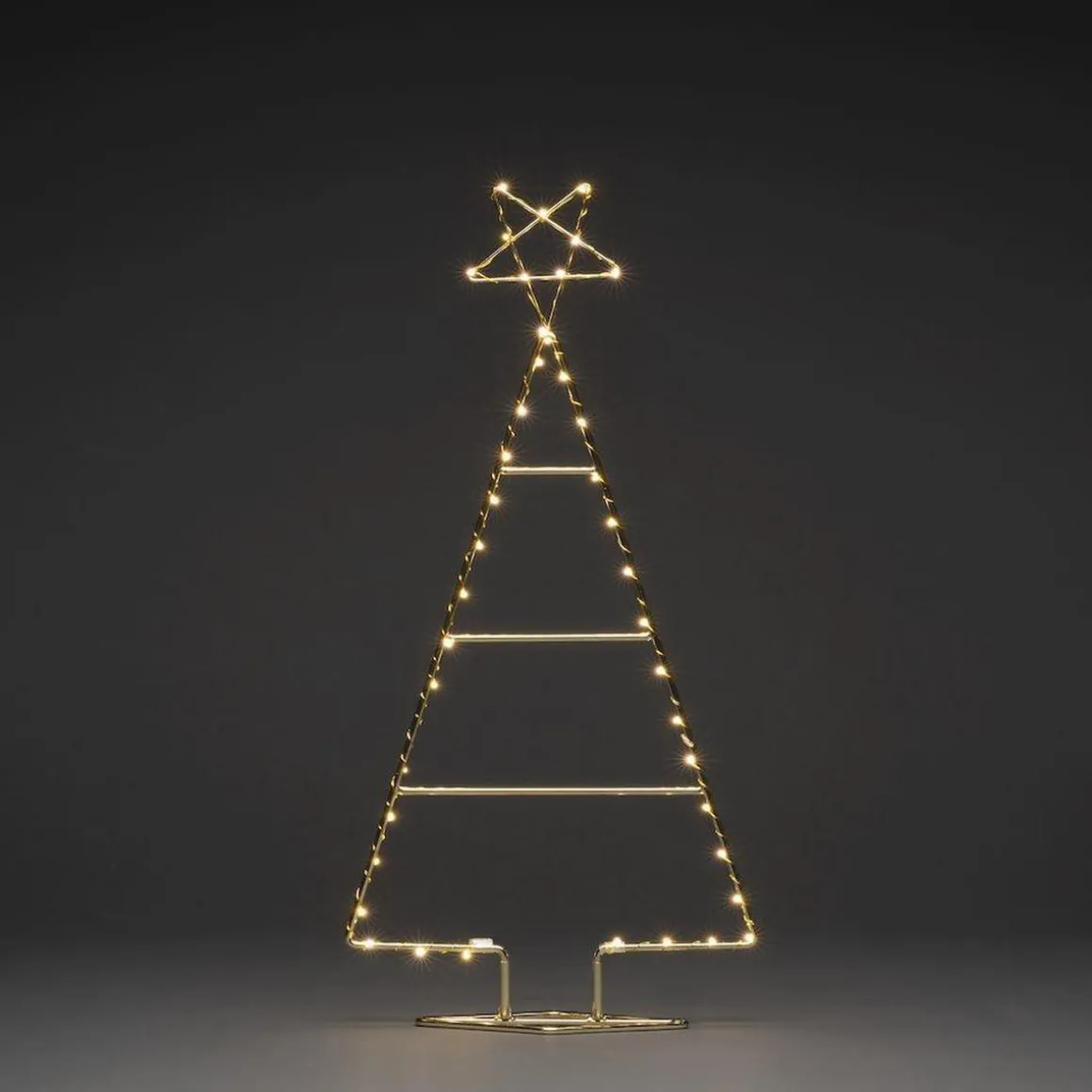 Messing juletre 60 cm 45 LED