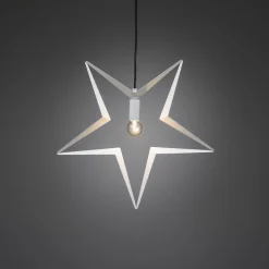 Metallstjerne 45 cm - Hvit