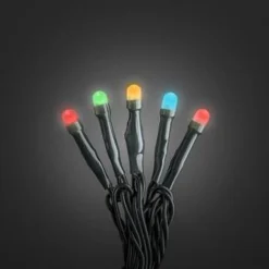 Minilys 100, farget LED, grønn kabel