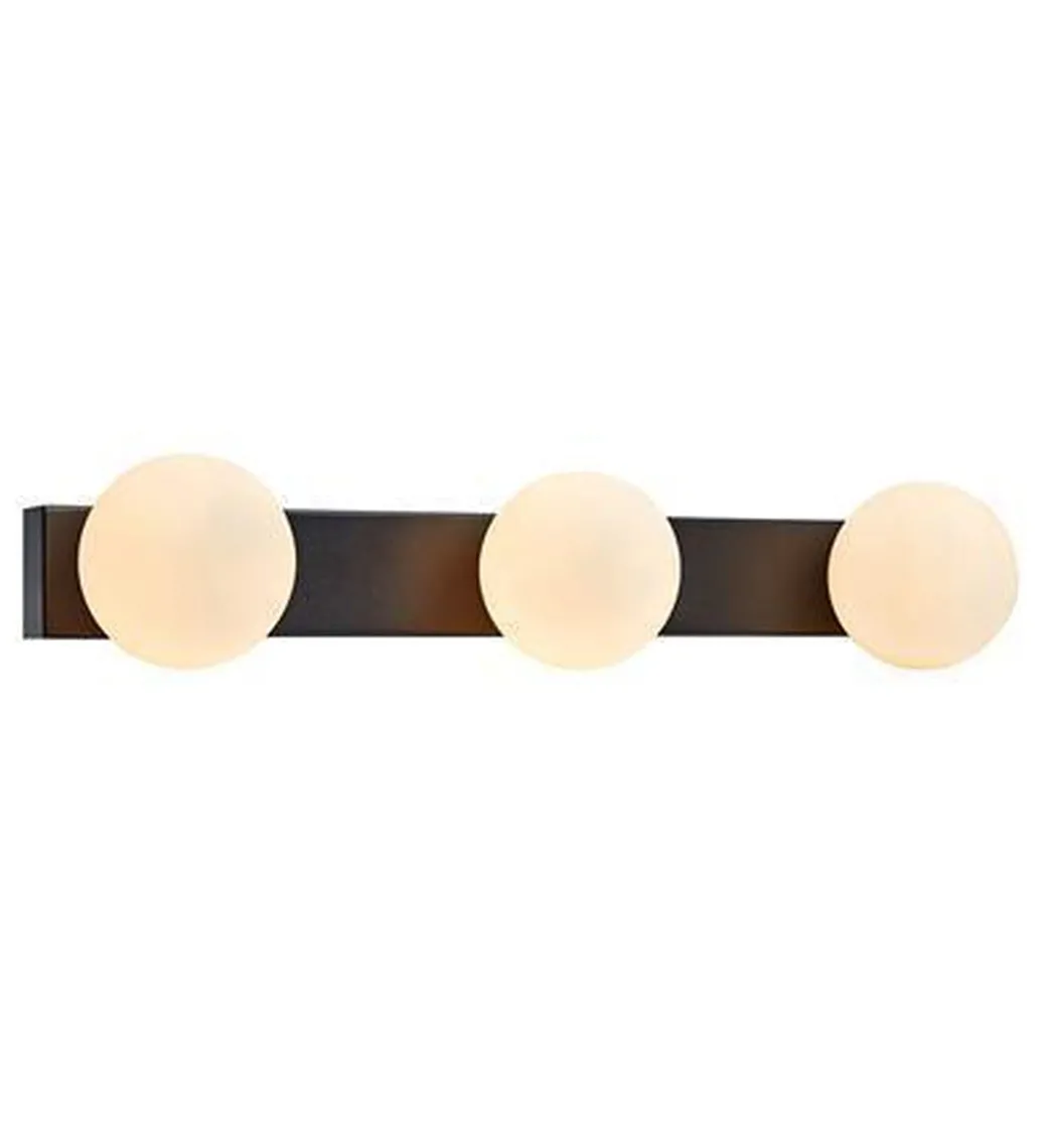 Mini vegglampe 3 - Svart - Svart