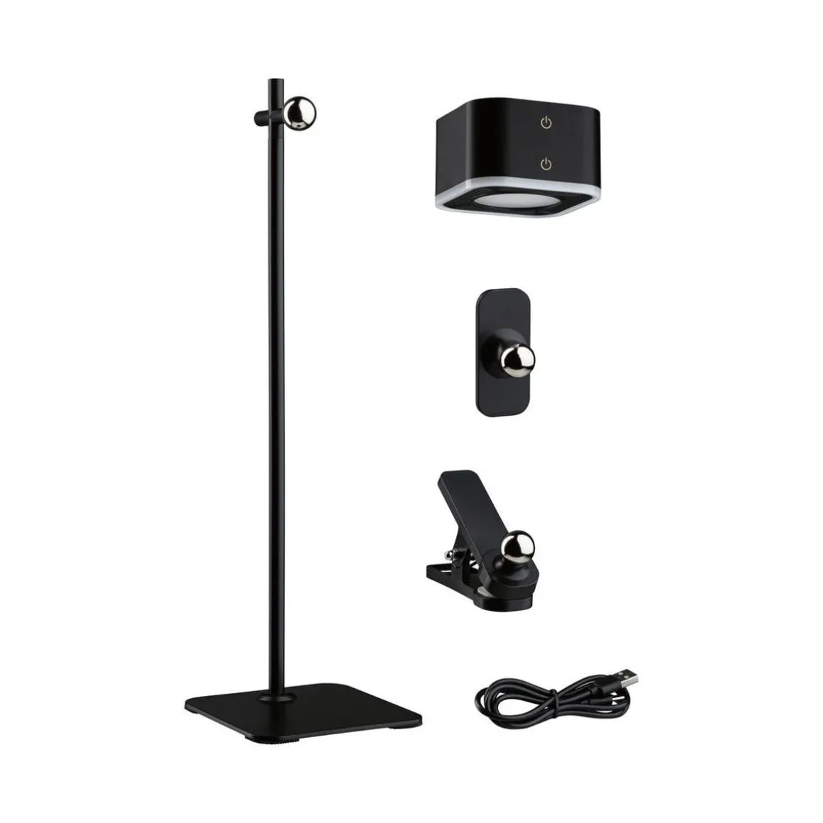 Mobil portabel bord/vegglampe oppladbar 1,6W 2700-6500 Kelvin