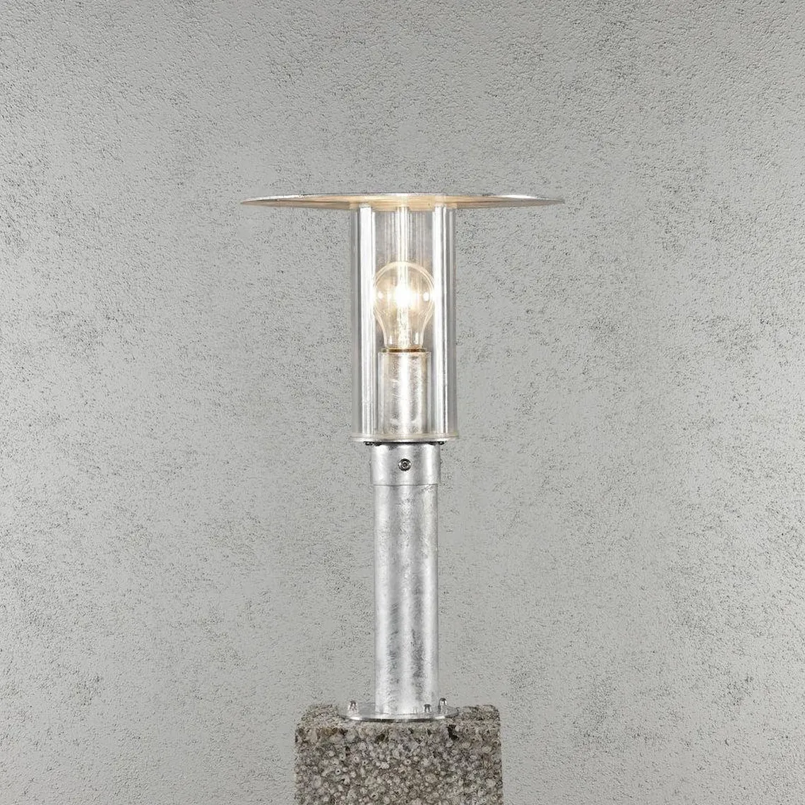 Mode portstolpe 44cm - Galvanisert Stål