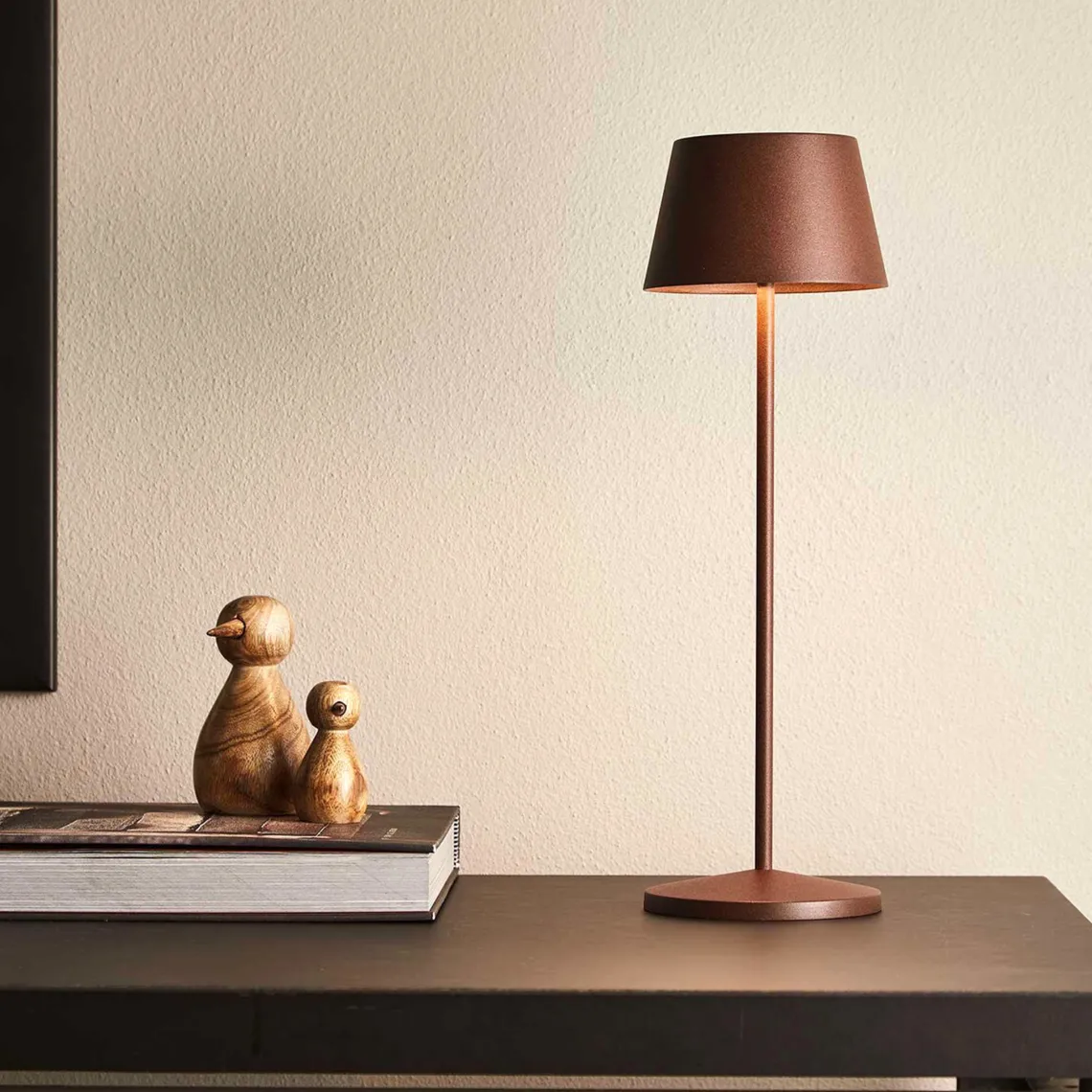 Modi bordlampe oppladbar IP65 - Corten