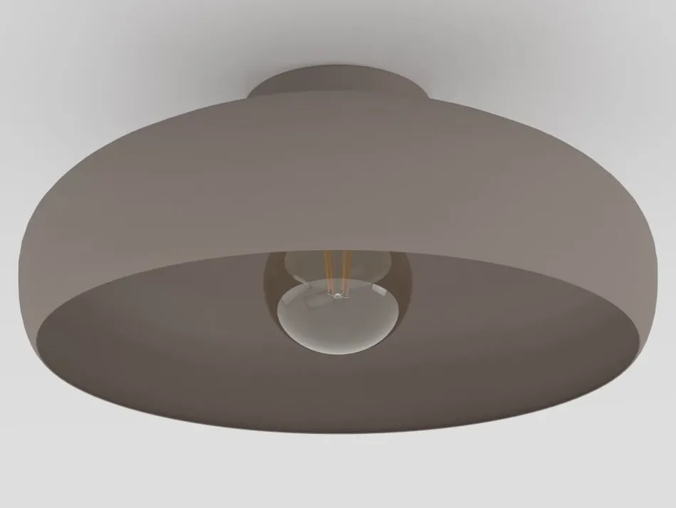 Mogano takplafond 40 cm E27 - Mokka