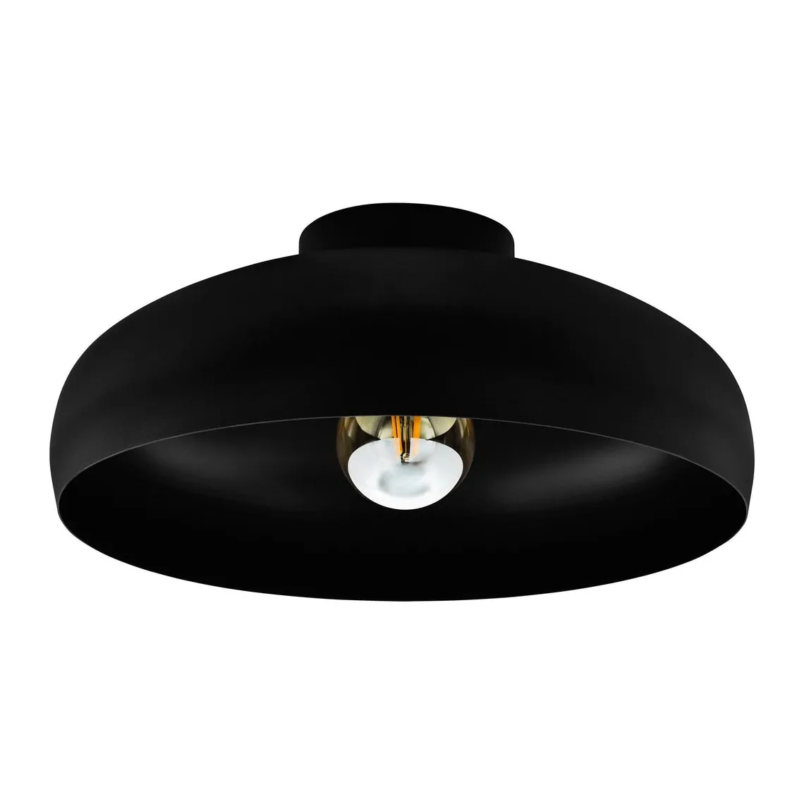 Mogano takplafond 40 cm E27 - Svart