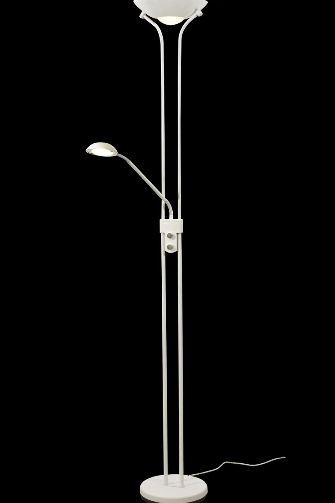 Nice gulvlampe uplight med leselysarm