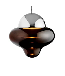 Nutty taklampe XL - Brun/Sølv