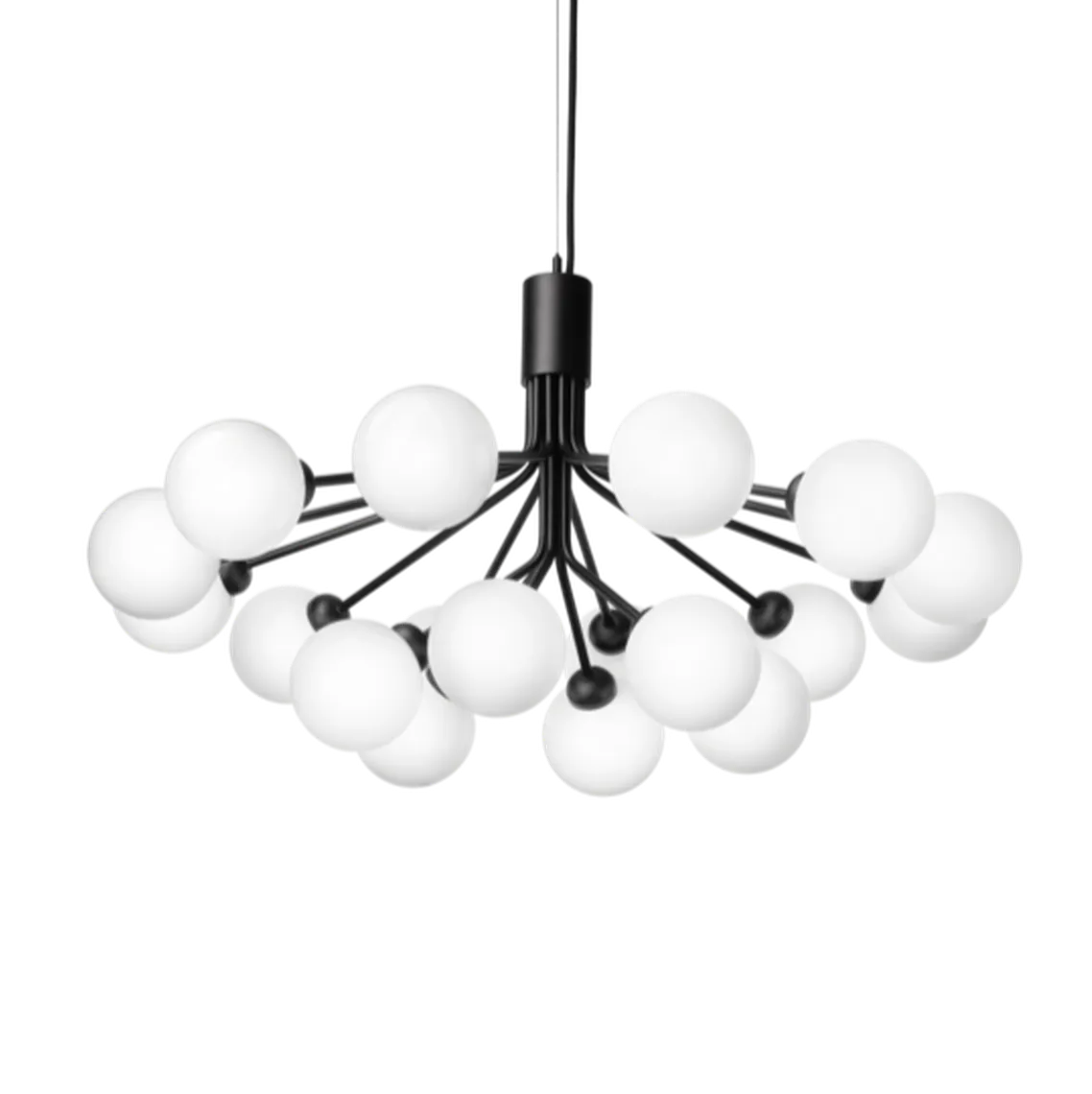 Nuura Apiales 18 satin svart/opal