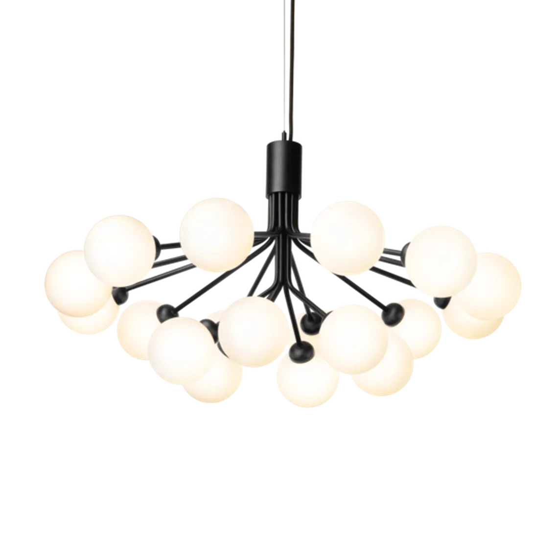 Nuura Apiales 18 satin svart/opal
