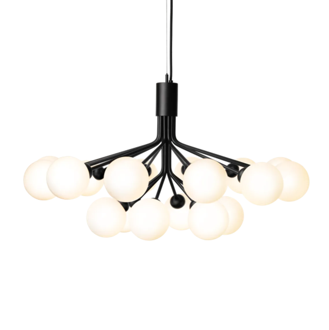 Nuura Apiales 18 satin svart/opal