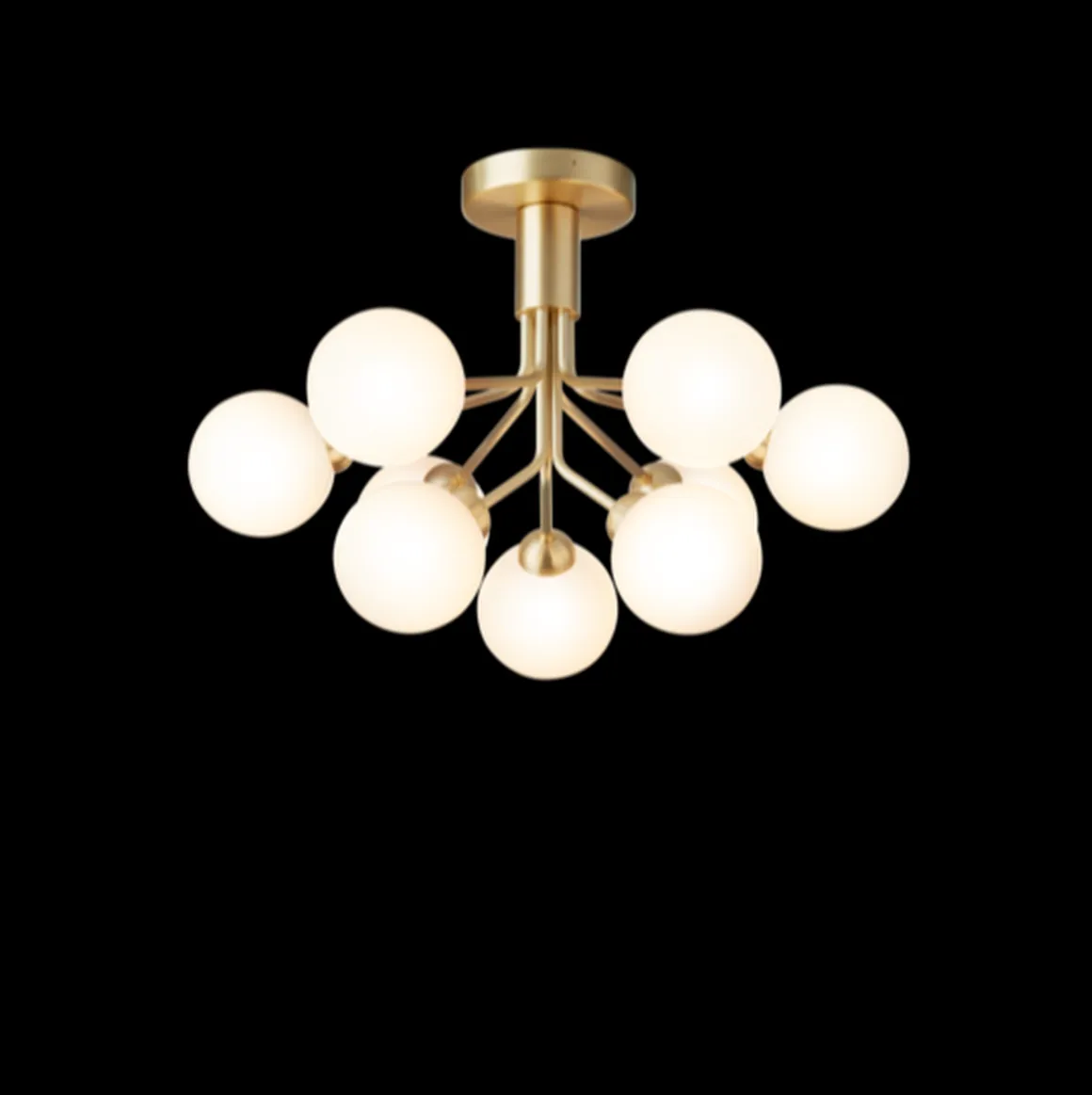 Nuura Apiales 9 taklampe messing/opal