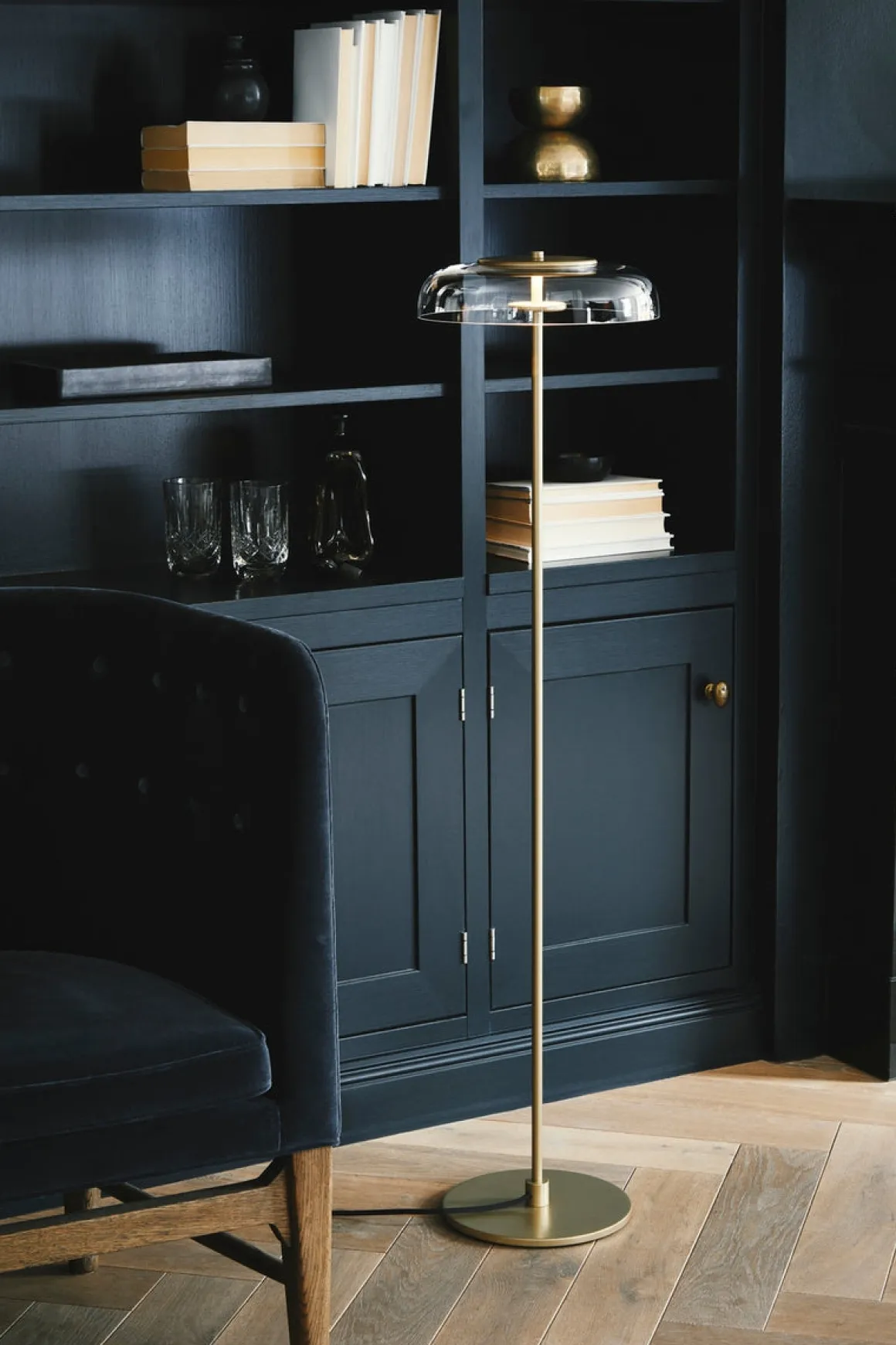 Nuura Blossi gulvlampe Nordic Gold