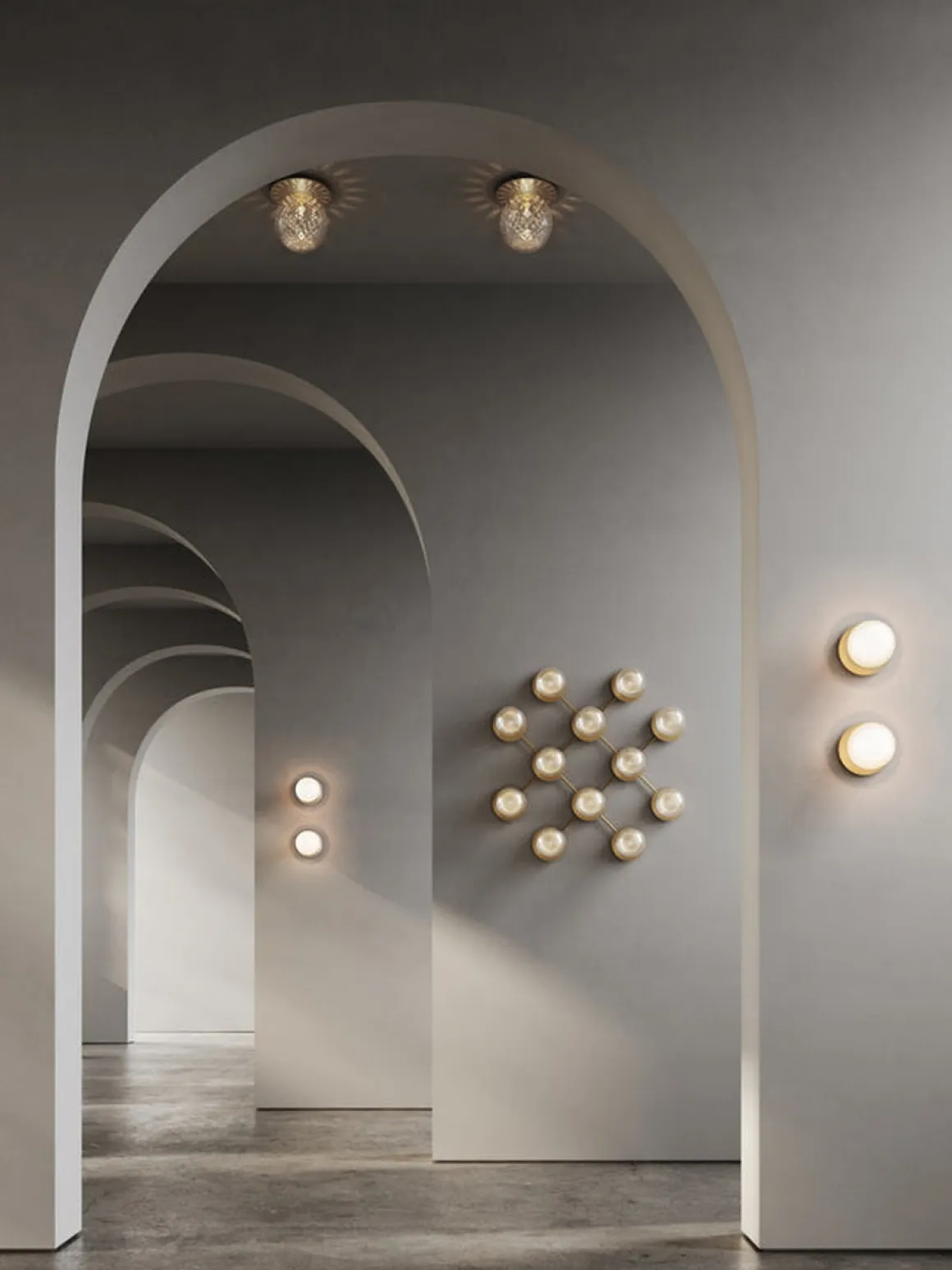 Nuura Liila 12 taklampe/vegglampe - optic
