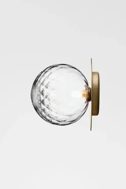 Nuura Liila 1 vegglampe/taklampe - large - nordic gold / optikk
