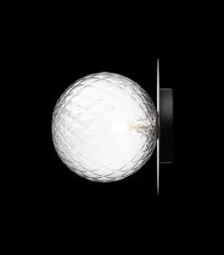 Nuura Liila 1 vegglampe/taklampe - large - svart / optikk