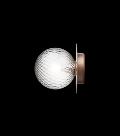Nuura Liila 1 vegglampe/taklampe - medium - bronse/optic