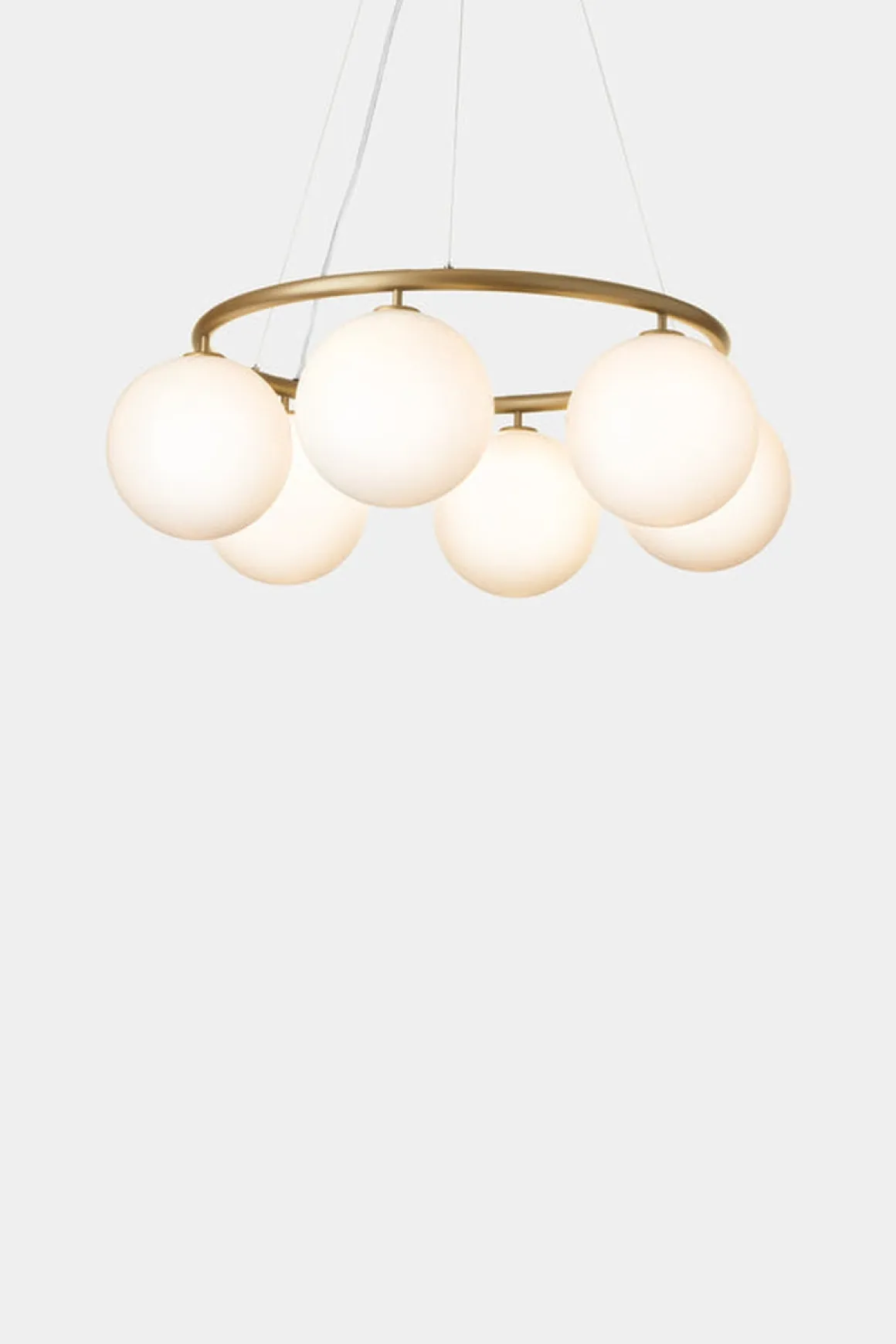 Nuura Miira 6 circular messing / opal