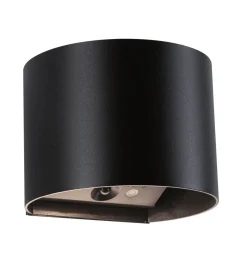 Nyara rund oppladbar vegglampe opp/ned lys med sensor