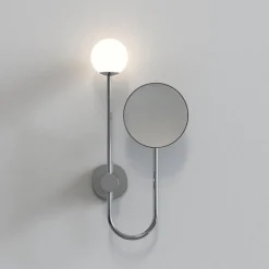 Orb Single vegglampe m/speil IP44 G9