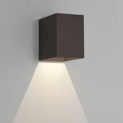Oslo 100 vegglampe utendørs led - Svart
