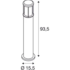 Otos pullert 93,5 cm IP43