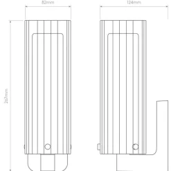 Ottavino vegglampe IP44 - Krom