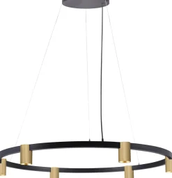 Oz K6 circular takpendel 90 cm - Svart/Gullfarget