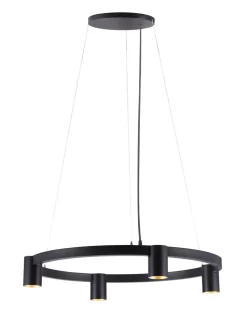 Oz K4 circular takpendel 60 cm - Svart/Gullfarget